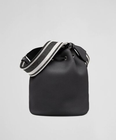Prada Black Leather Bucket Bag - Image 4