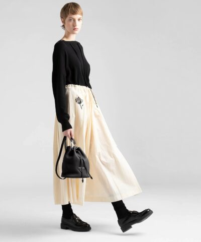 Prada Black Leather Bucket Bag - Image 6