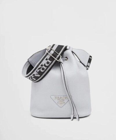 Prada Cornflower Leather Bucket Bag-20239165