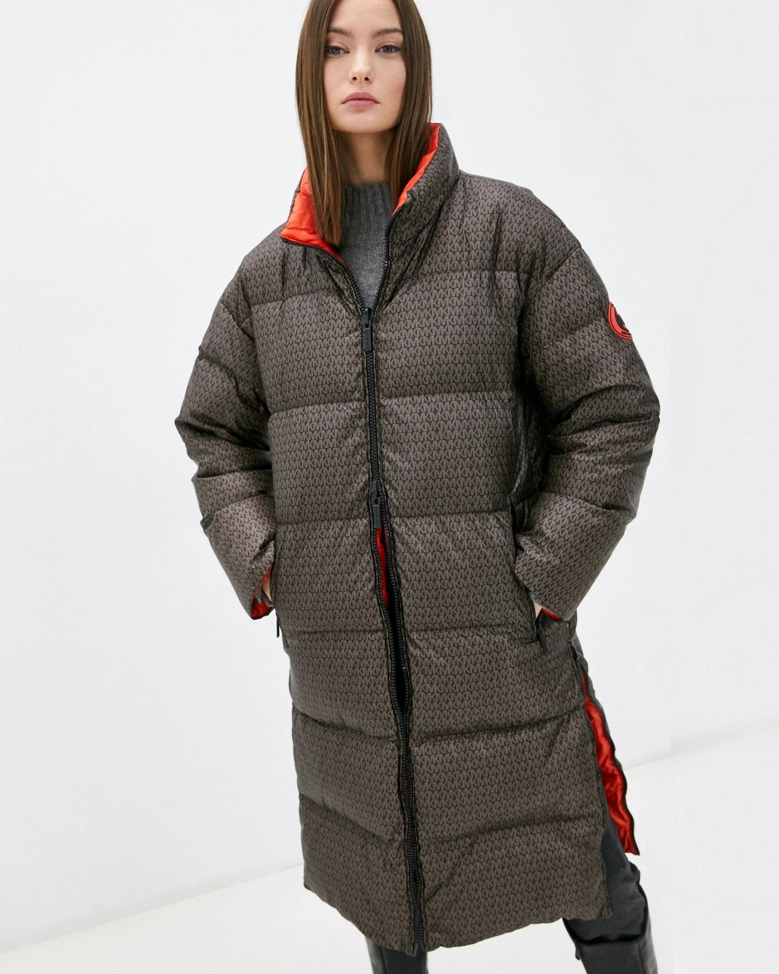 Alternative view of MICHAEL Michael Kors Logo Ciré Reversible Puffer Coat