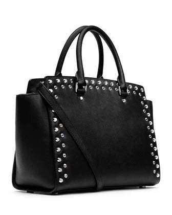 Alternative view of MICHAEL Michael Kors Large Selma Jewel-Trim Satchel