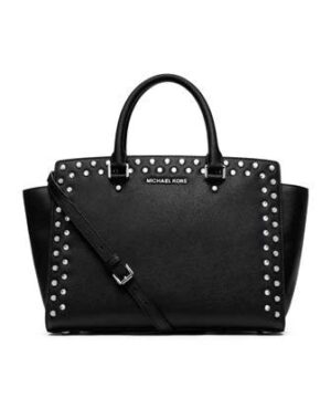 MICHAEL Michael Kors Large Selma Jewel-Trim Satchel-20234842