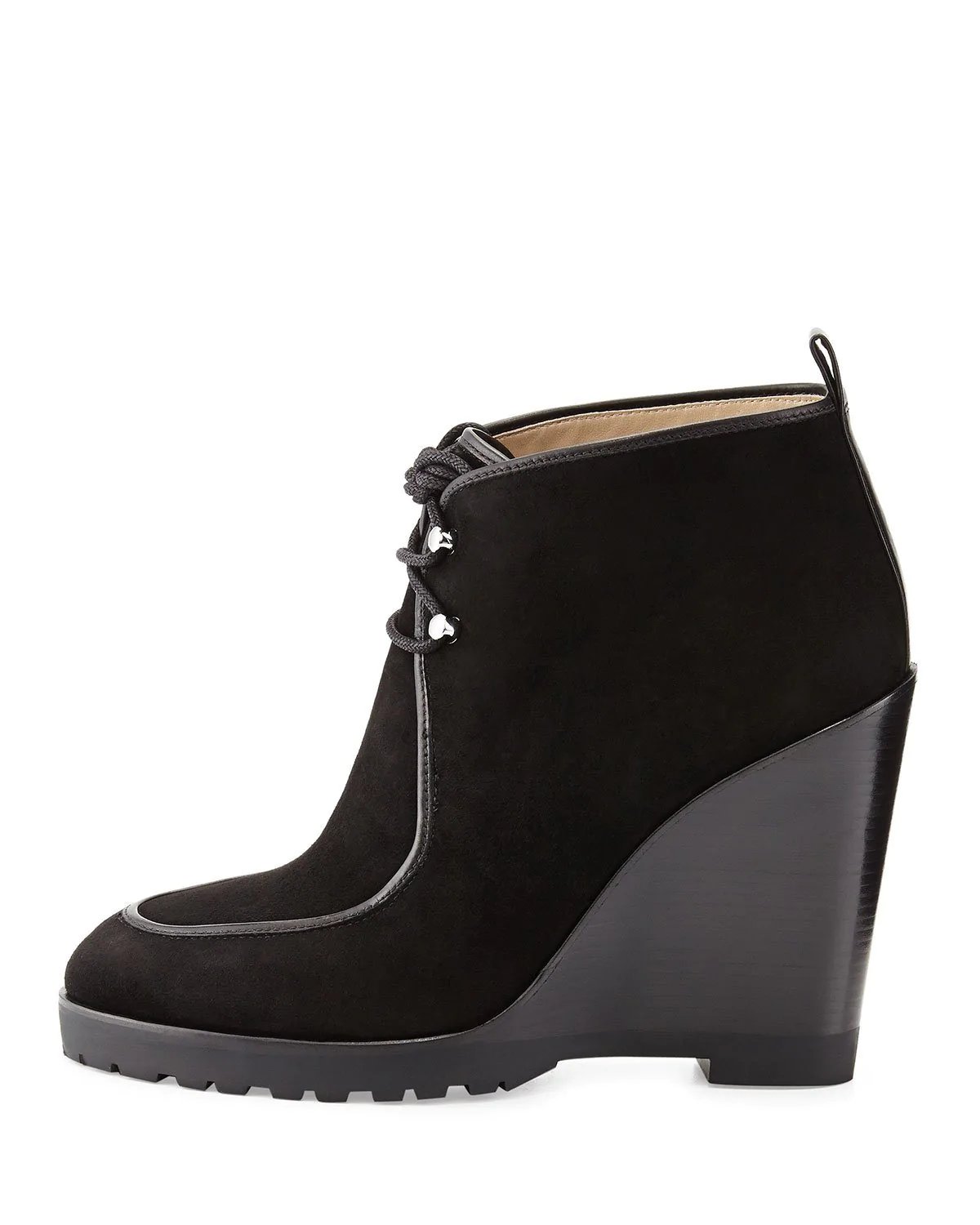 Michael Michael Kors Beth Wedge Lace-Up Ankle Booties-20226023