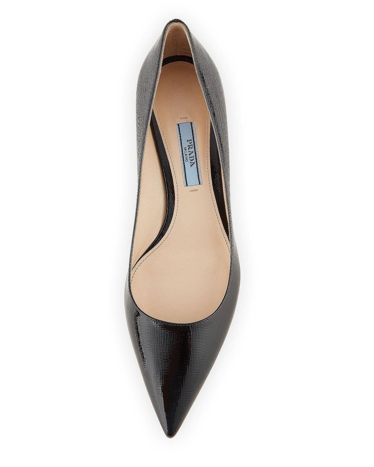 Alternative view of Prada Patent Saffiano 45mm Pump