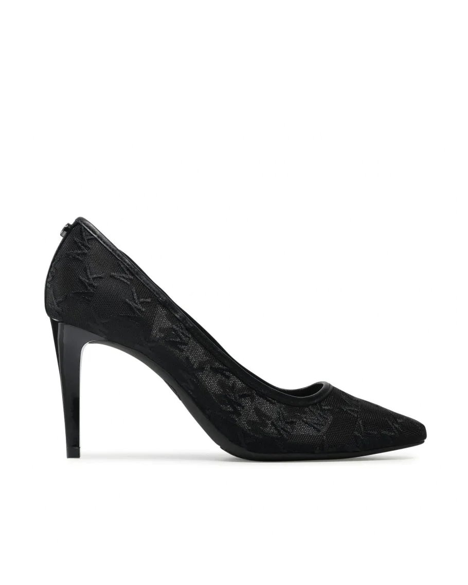 Michael Kors Dorothy Flex Pumps In Black Embroidered Mesh-20242395