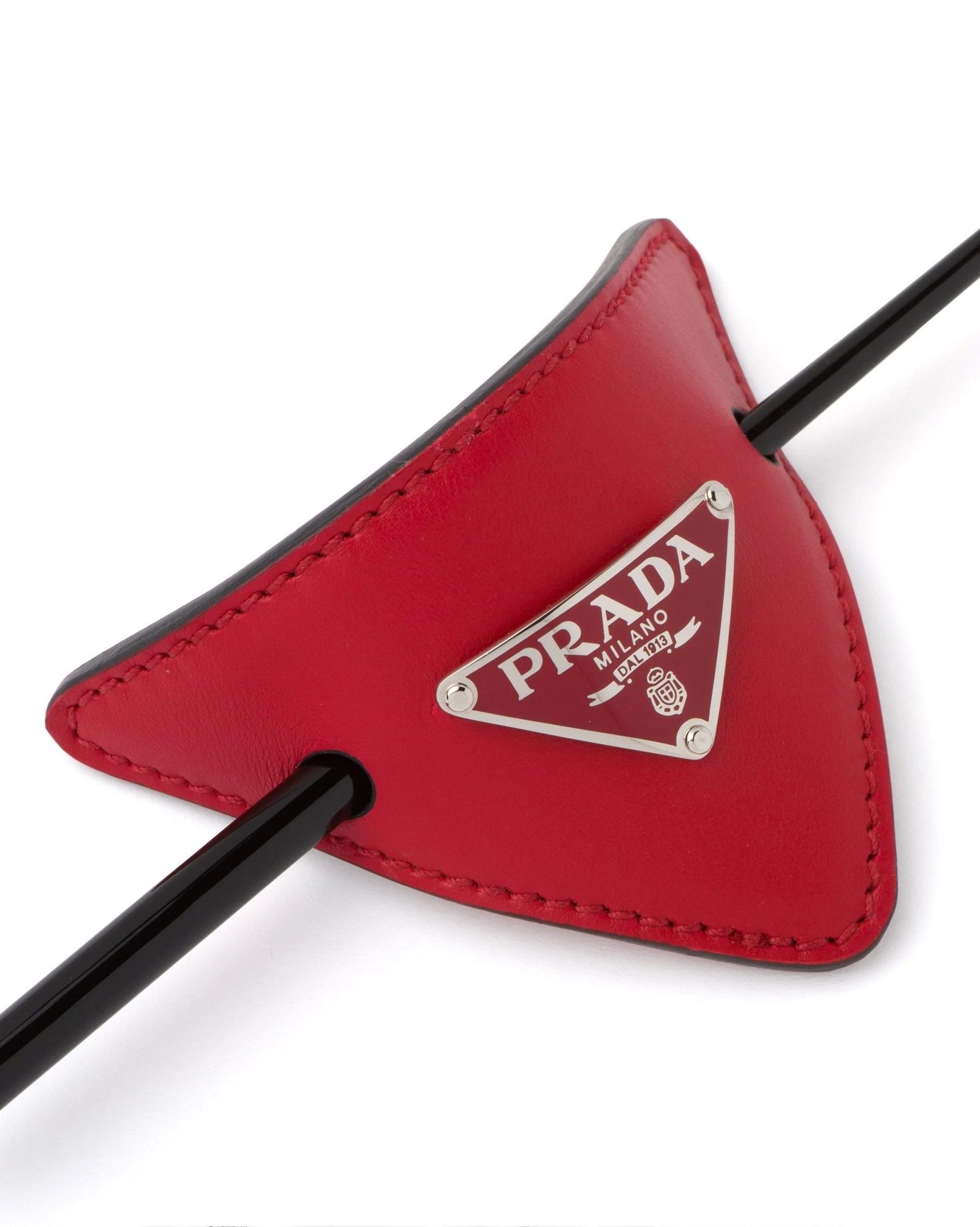 Alternative view of Prada Red Leather Hair Clip