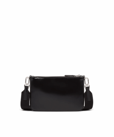 Prada Brushed Leather Shoulder Bag - Image 3