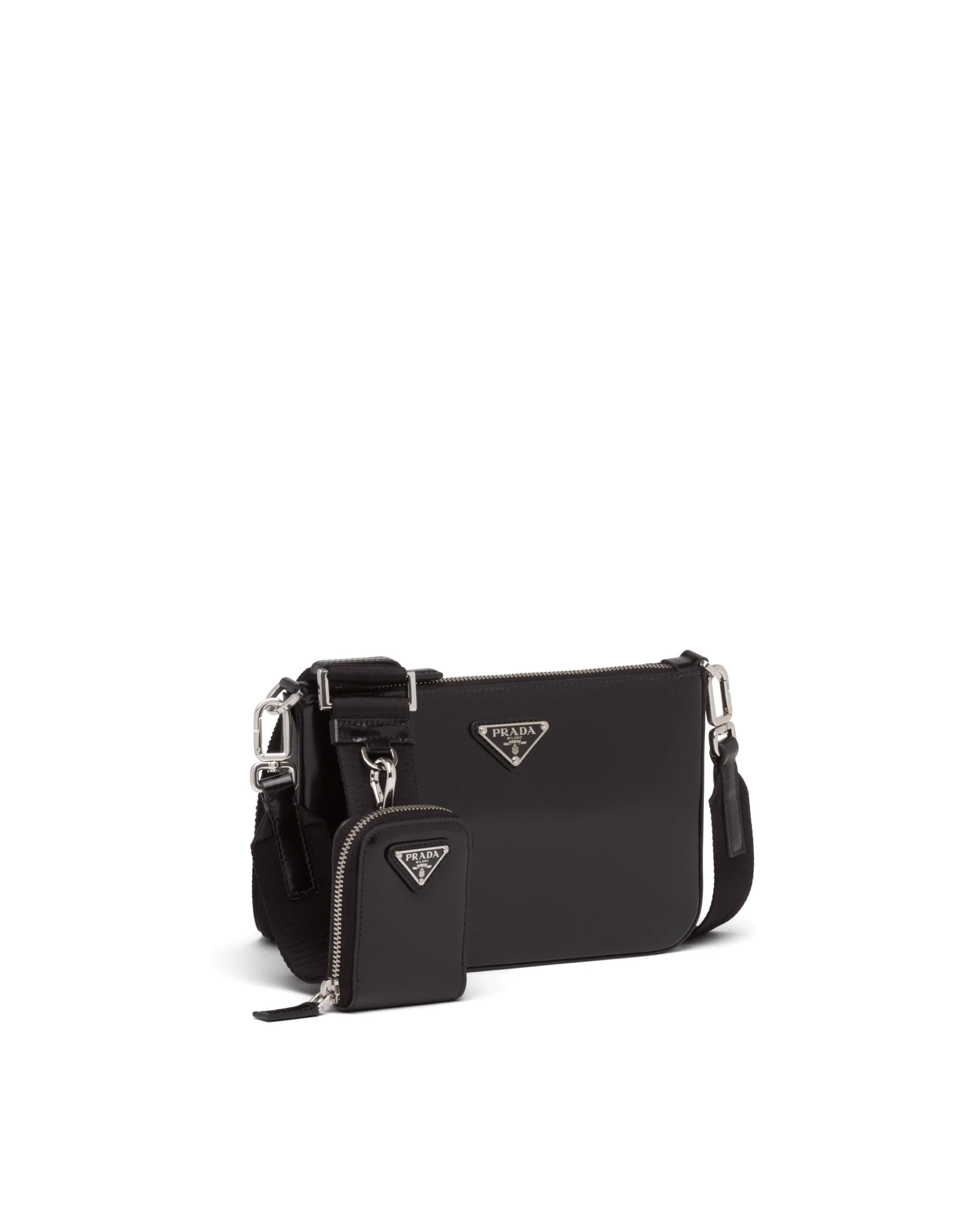 Alternative view of Prada Brushed Leather Shoulder Bag