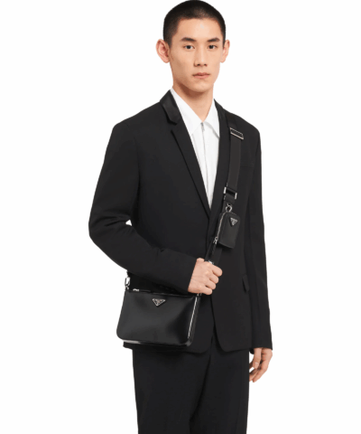 Prada Brushed Leather Shoulder Bag - Image 6