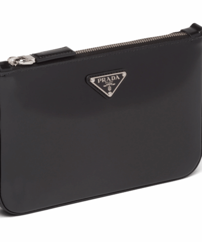Prada Brushed Leather Shoulder Bag - Image 5