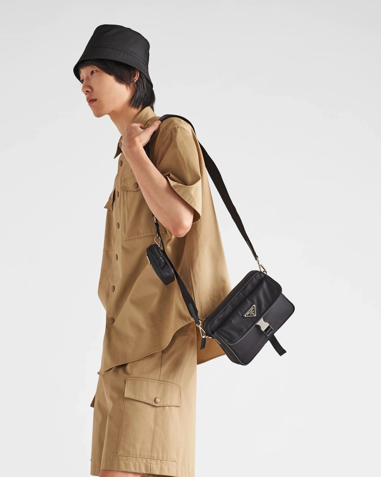 Alternative view of Prada Re-Nylon and Saffiano Leather Shoulder Bag