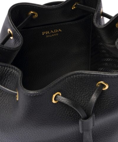 Prada Leather Bucket Bag - Image 5
