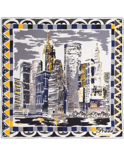 Prada Pittoresque New York Printed Foulard-20257920