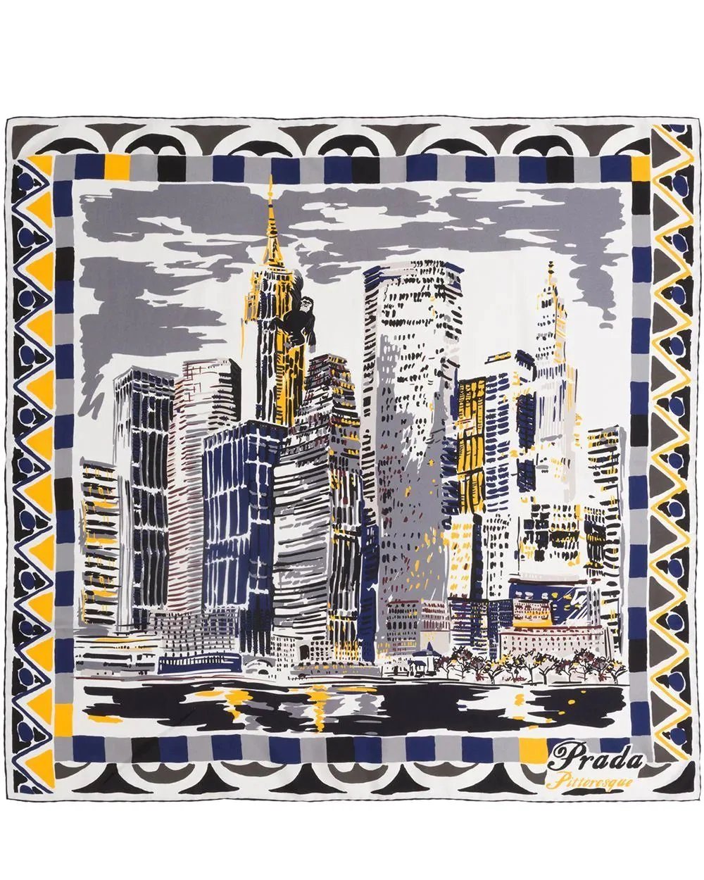 Prada Pittoresque New York Printed Foulard-20257919