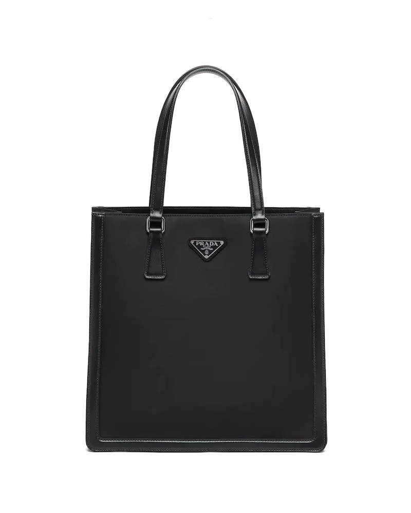 Prada Leather and Nylon Tote Bag-20253502