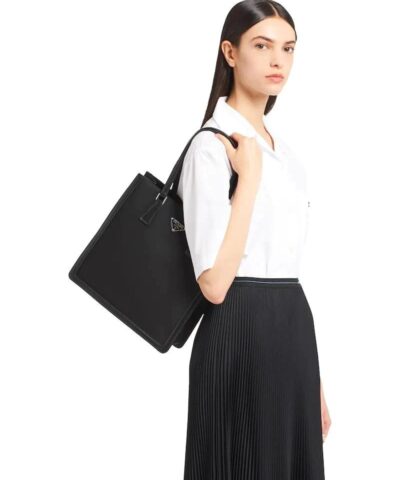Alternative view of Prada Leather and Nylon Tote Bag