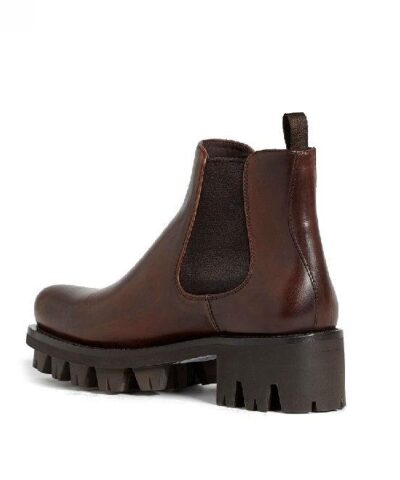 Prada Leather Lug Chelsea Boots - Image 6