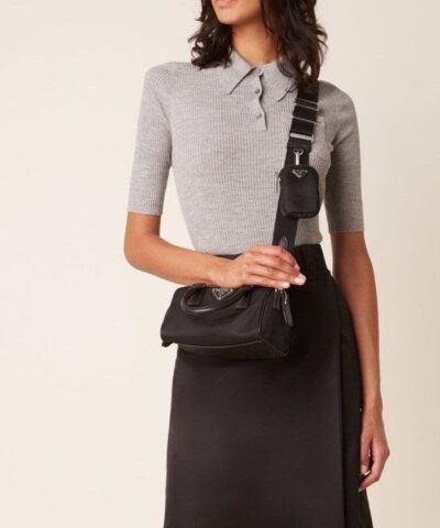 products large prada black crossbody nylon bag 2 e