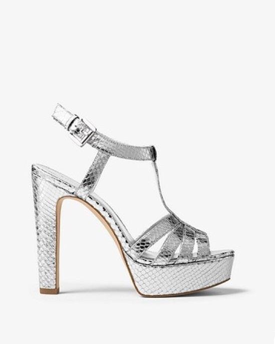 Alternative view of Michael Michael Kors Catalina Glitter T-Strap Platform Sandals
