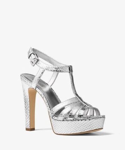 Michael Michael Kors Catalina Glitter T-Strap Platform Sandals-20227063