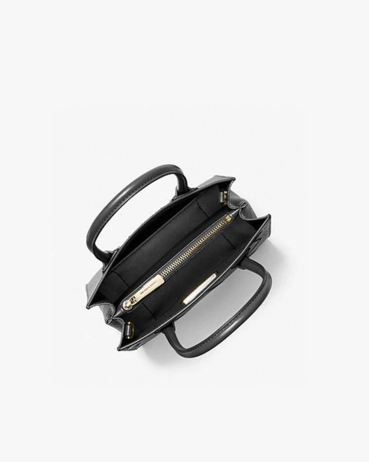 Alternative view of Michael Kors Mercer Medium Woven Leather Accordion Crossbody Bag