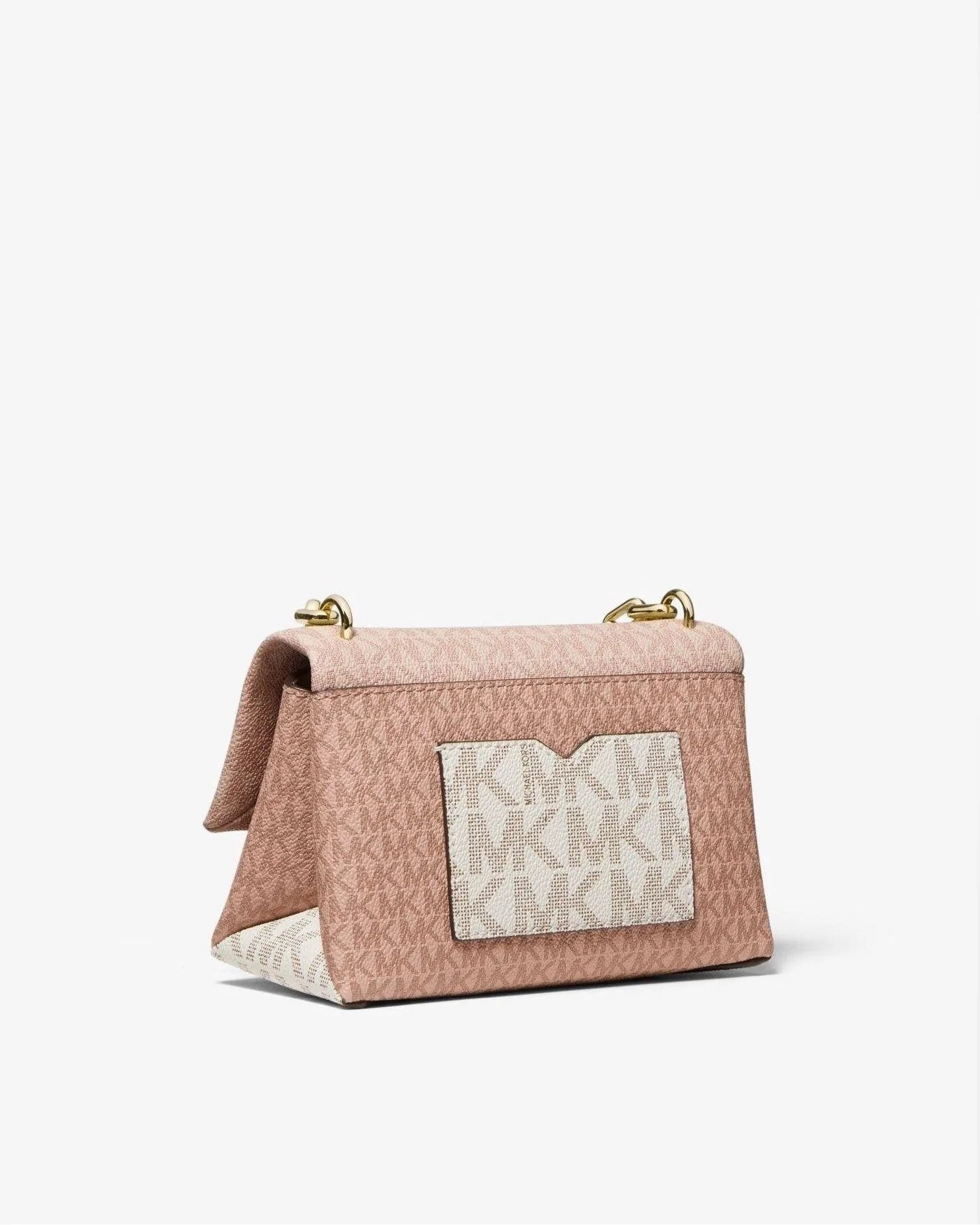 Michael Kors Cece Extra-Small Color-Block Logo Crossbody Bag, Pink - Image 3