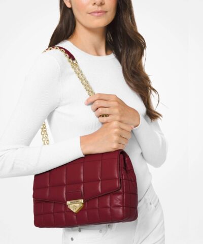 products michael kors DK BERRY Soho Extra large Quilted Leather Shoulder Bag