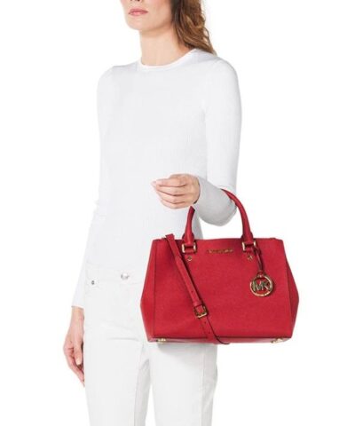 products mk sutton satchel red 3