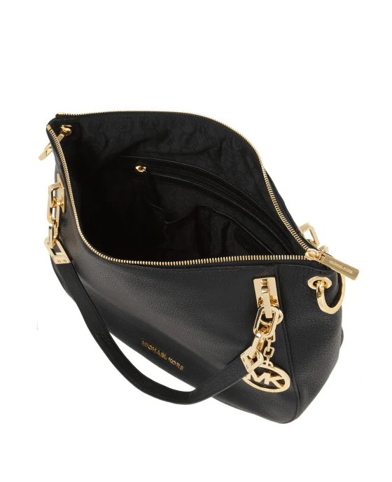 Alternative view of MICHAEL Michael Kors Brooke Medium Shoulder Tote in Black