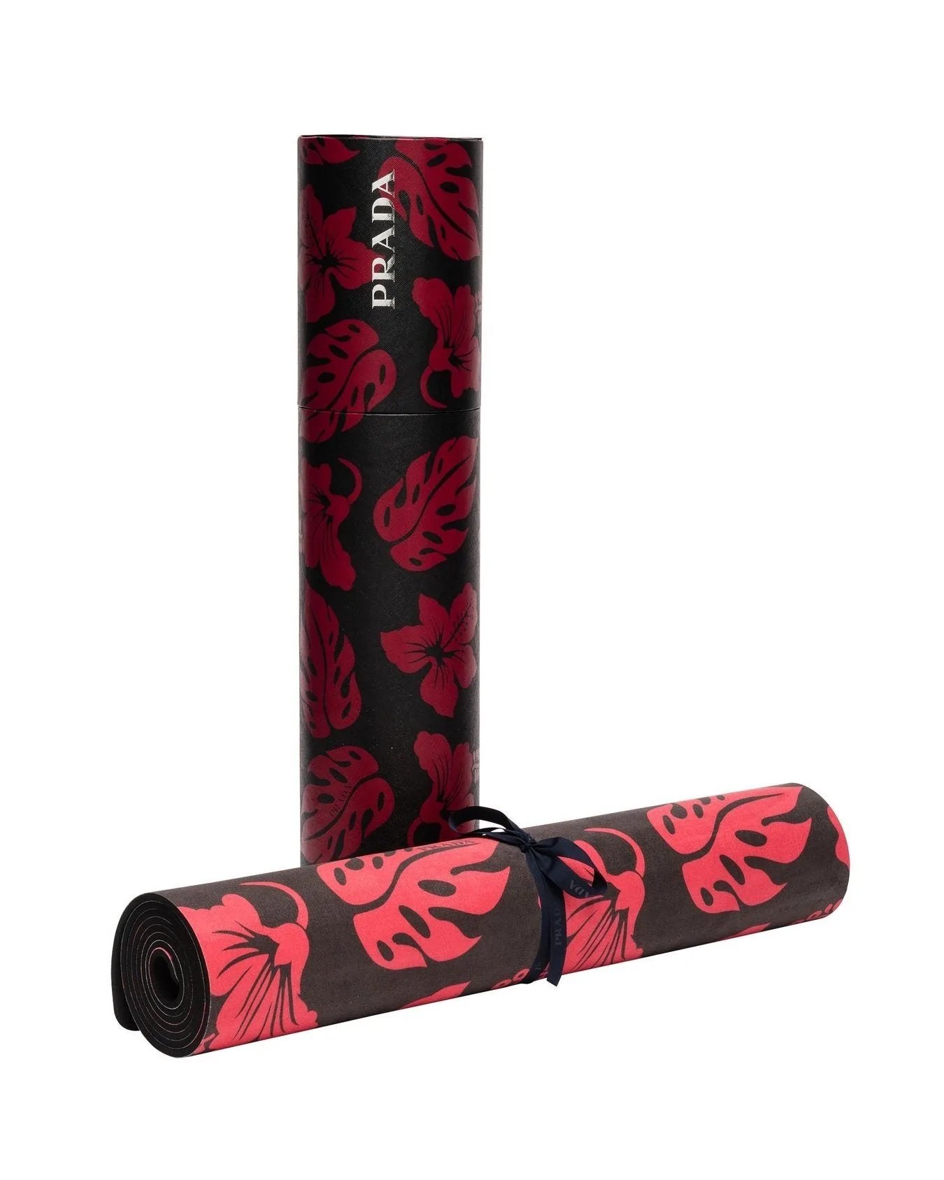 Prada Red Flowers Yoga Mat-20246483