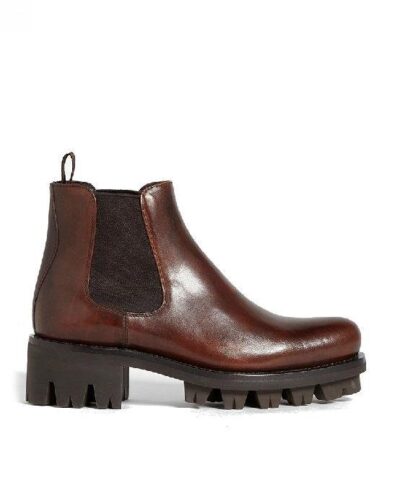 Prada Leather Lug Chelsea Boots-20227896