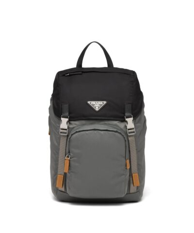 Prada Nylon Backpack, Marble Gray / Black-20253630