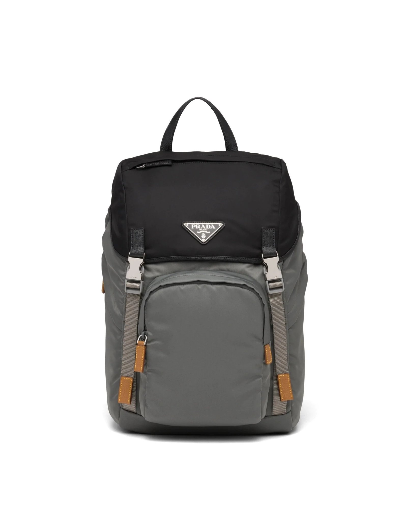 Prada Nylon Backpack, Marble Gray / Black-20253630