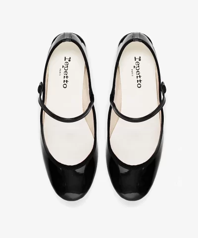 v1413v 410 p2 babies noir vernis repetto