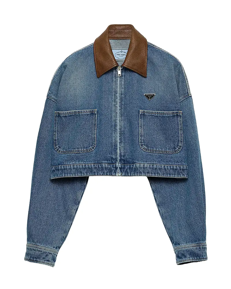 Prada Cropped Denim Jacket