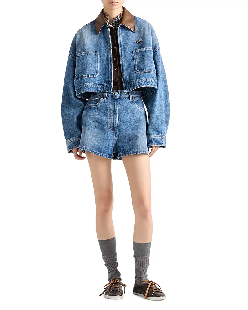 Alternative view of Prada Cropped Denim Jacket