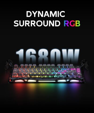 Damulin Hot-Swappable Wireless Mechanical Keyboard - K1 Pro 75% Layout, RGB, Aluminum Alloy - Image 5