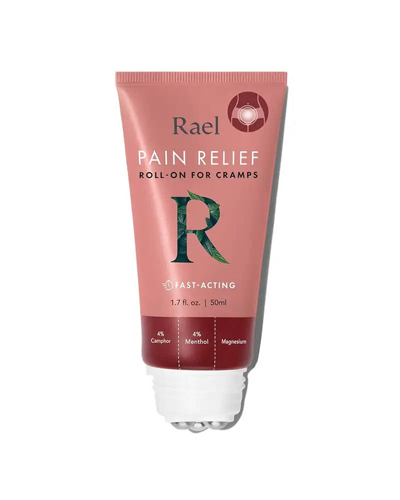 Pain Relief Roll-On for Cramps | Natural & Targeted Menstrual Comfort， Essential for Women (1.7 fl oz, 50 ml)