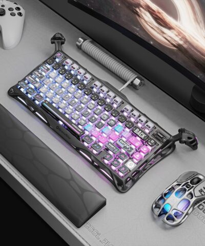 Damulin Hot-Swappable Wireless Mechanical Keyboard - K1 Pro 75% Layout, RGB, Aluminum Alloy - Image 3