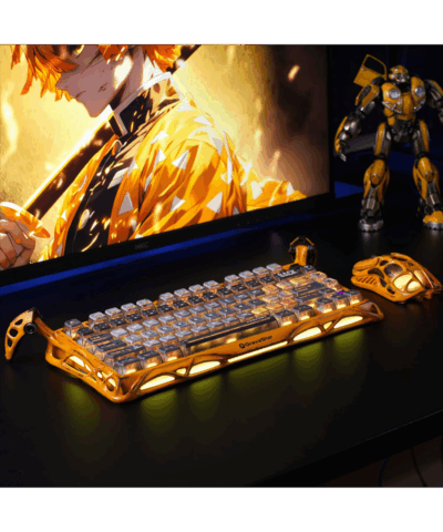 Damulin Hot-Swappable Wireless Mechanical Keyboard - K1 Pro 75% Layout, RGB, Aluminum Alloy - Image 8