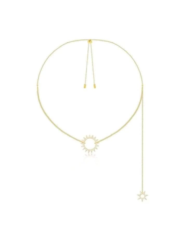 Apm Monaco Adjustable Necklace Whit Double Sun Pendants-20251072