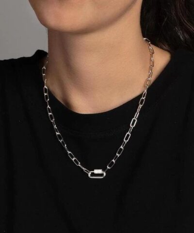 Alternative view of Apm Monaco Chain Necklace, Silver