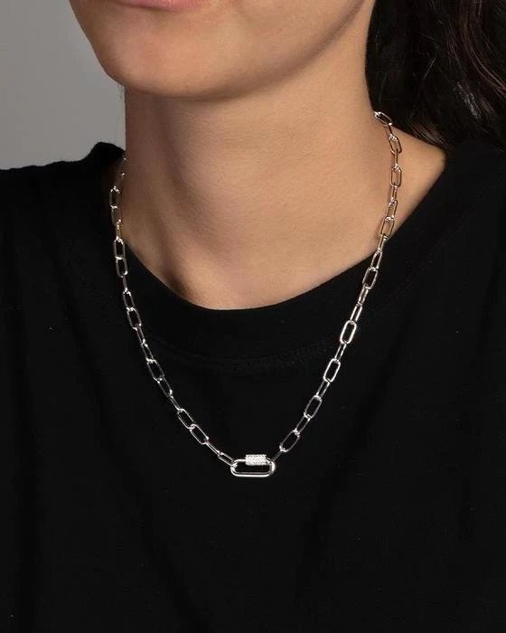 Alternative view of Apm Monaco Chain Necklace, Silver