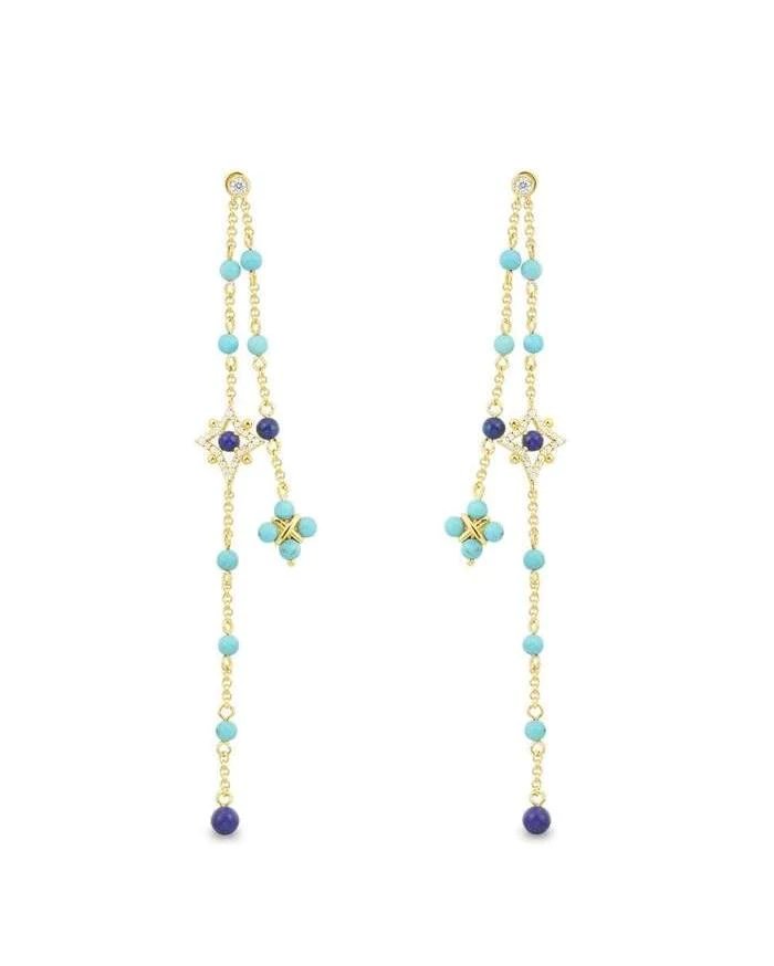 Apm Monaco Dainty Chain Drop Earrings-20251087