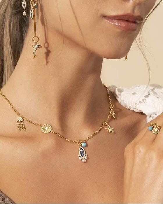 Alternative view of Apm Monaco Elements Of The Sea Adjustable Necklace