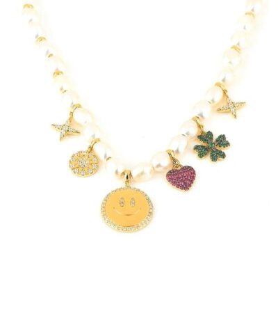 Apm Monaco Pearl & Lucky Charm Adjustable Necklace - Image 3