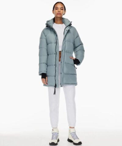 Aritzia The Super Puff™ Blue Mid-Length Goose-Down Puffer Jacket - Image 2