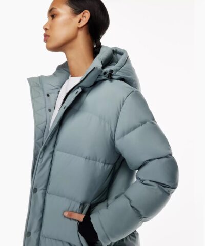 Aritzia The Super Puff™ Blue Mid-Length Goose-Down Puffer Jacket - Image 4