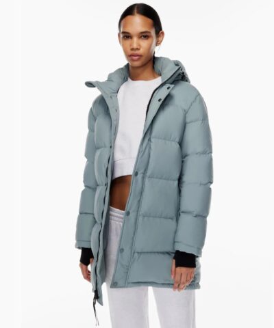Aritzia The Super Puff™ Blue Mid-Length Goose-Down Puffer Jacket-20236172