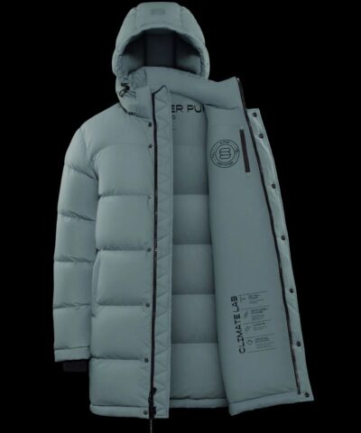 Aritzia The Super Puff™ Blue Mid-Length Goose-Down Puffer Jacket - Image 7